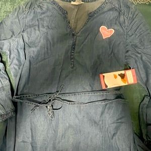 Maternity soft Jean gown